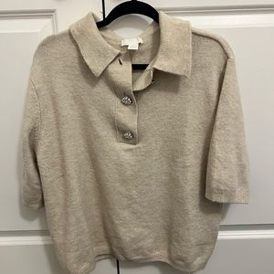 H&am sweater with jewel buttons